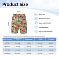 thumbnail image 4 of Cauagu Colorful Fish 2 Print Swim Trunks for Men,Youth Boys Swim Shorts Compression Liner Beach Shorts Boys' Swimming Shorts 7-20 Years Bathing Suit-Small, 4 of 7