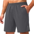 thumbnail image 6 of Erwazi Mens Shorts Elastic Wasit Drawsting Athletic Shorts with Zipper Pockets, 6 of 8