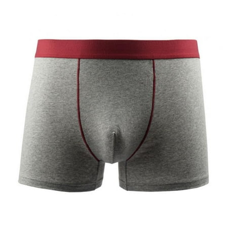 

Men s Underwear Cotton Sport Solid Color Boxer Briefs Casual Ultra Comfort Soft Breather Panties Plus Size XL-5XL(1-Packs)