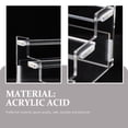 thumbnail image 4 of Homoyoyo Clear Acrylic Display Stand for Figurines, Organizer Rack for Home, Office, and Collectibles, 1 Piece, 4 of 6