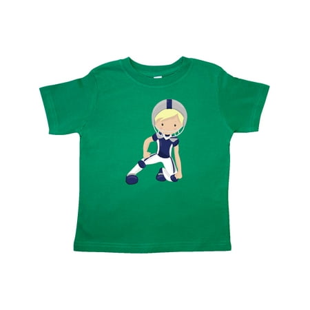 

Inktastic Rugby Cute Boy Blond Hair American Football Gift Toddler Boy Girl T-Shirt