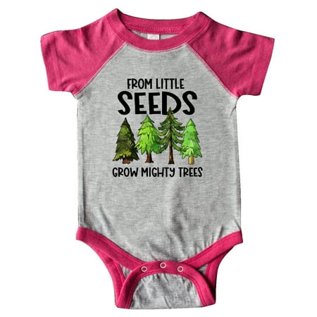

Inktastic From Little Seeds Grow Mighty Trees Gift Baby Boy or Baby Girl Bodysuit