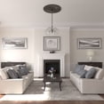 thumbnail image 5 of 41"OD x 1 5/8"P Nexus Ceiling Medallion (Fits Canopies up to 7 1/4"), Hand-Painted Stone Hearth, 5 of 6