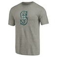 thumbnail image 2 of Men's Ash Seattle Mariners Distressed Team Tri-Blend T-Shirt, 2 of 3
