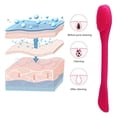 thumbnail image 4 of Silicone Mask Brush Duo, 2-pack Premium Soft Mask And Cleansing Brush, Facial Treatment, Clay Mask, Diy, Rose Red, 4 of 5
