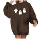 thumbnail image 1 of Sudadera Para Mujer Camisas Erógenas de Invierno Cuello Redondo Manga Larga Tops Impreso Regular Sudadera Blusa Odeerbi  ODB128519, 1 of 4
