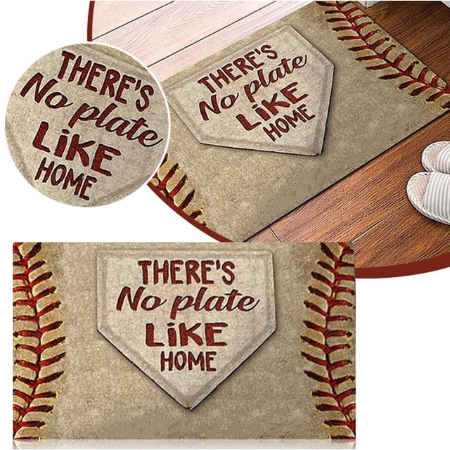Liquidation!npkgvia Paillasson de Baseball Paillasson Haute Résistance pour Joueurs de Baseball Tapis de Sol Antidérapant Absorbant Adapté pour une Utilisation Intérieure et Extérieure, Beige