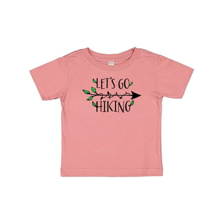 

Inktastic Let s Go Hiking- arrow and leaves Gift Baby Boy or Baby Girl T-Shirt
