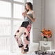 thumbnail image 5 of Fotbe Cute Axolotl Sakura Blossoms Pantalones de Pijama para Mujer, Pantalones de Dormir, Pantalones Pj con Cordón y Bolsillos-3X-Large, 5 of 6
