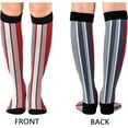 thumbnail image 2 of Coolnut Buffalo Plaid Compression Socks, 1 Pack Women Men Long Stocking (20-30mmHg) Travel Knee High Stockings for Athletic Sports,Running,Cycling,Nursing, 2 of 6