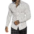 thumbnail image 4 of AMERTEER Hommes Automne Hiver Revers à Poitrine Pleine Impression Plage Chemise à Manches Longues, 4 of 6