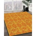 thumbnail image 2 of Ahgly Company Indoor Square Patterned Orange Red Orange Area Rugs, 4' Square, 2 of 6