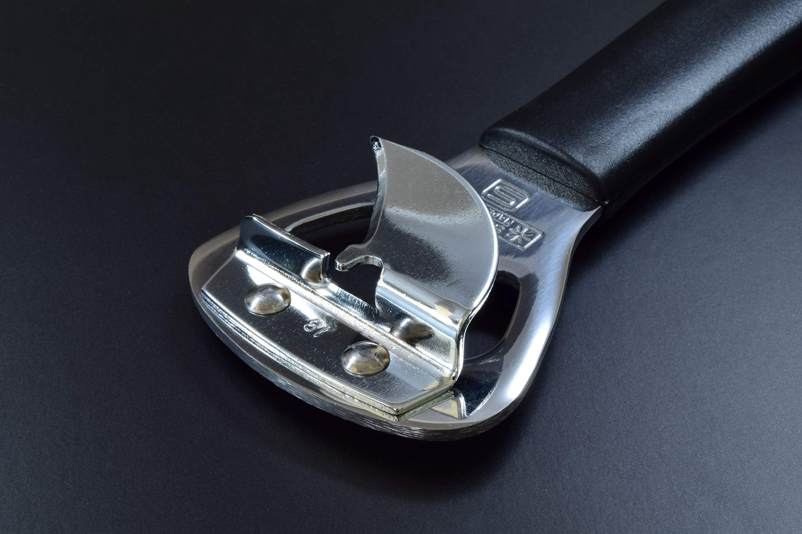 Seki Japan Left-Handed Manual Can Opener, 5.9-Inch Can and Bottle Opener
