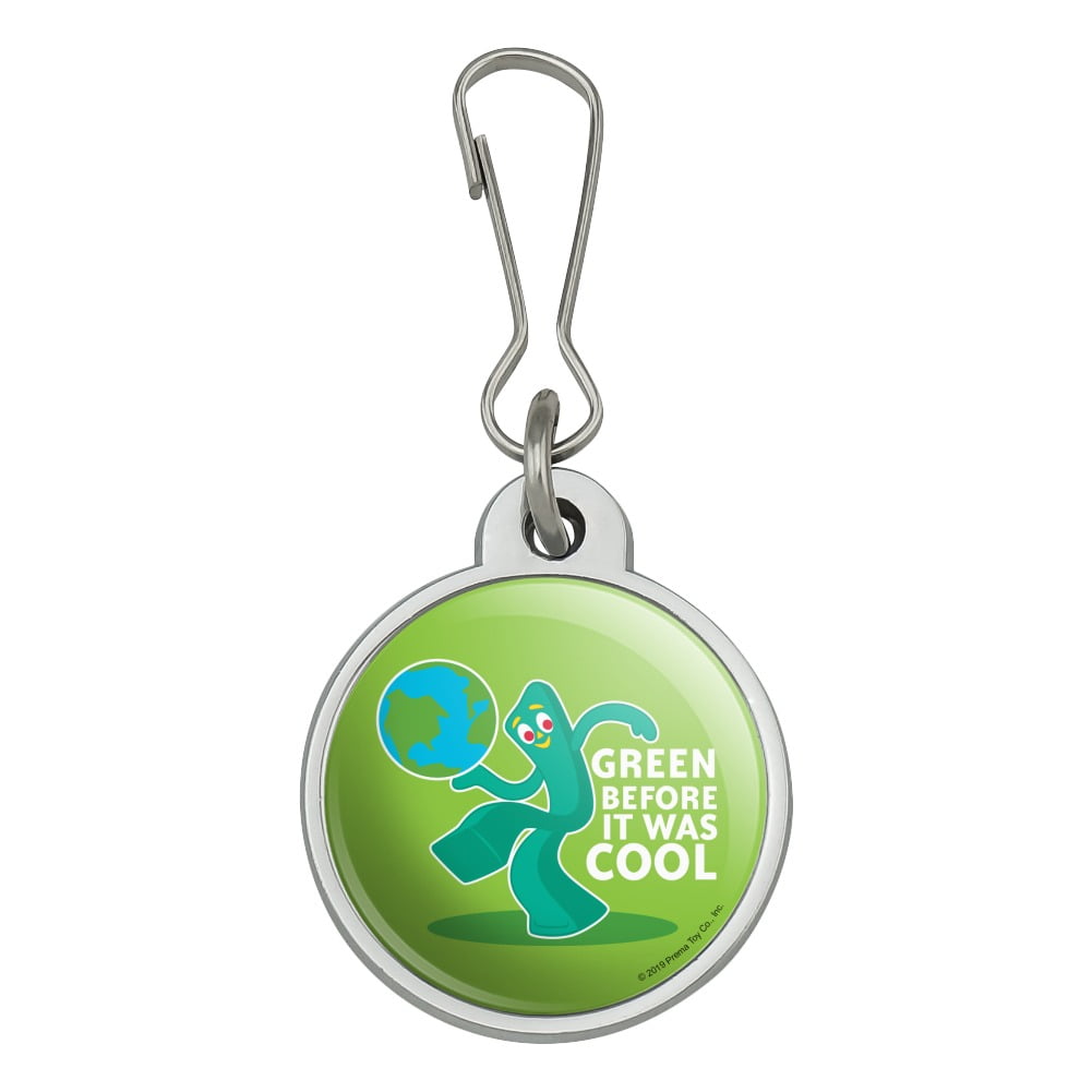 Gumby Green Before It Was Cool Earth Planet Jacket Handbag Purse Luggage Backpack Zipper Pull Charm Walmart Com