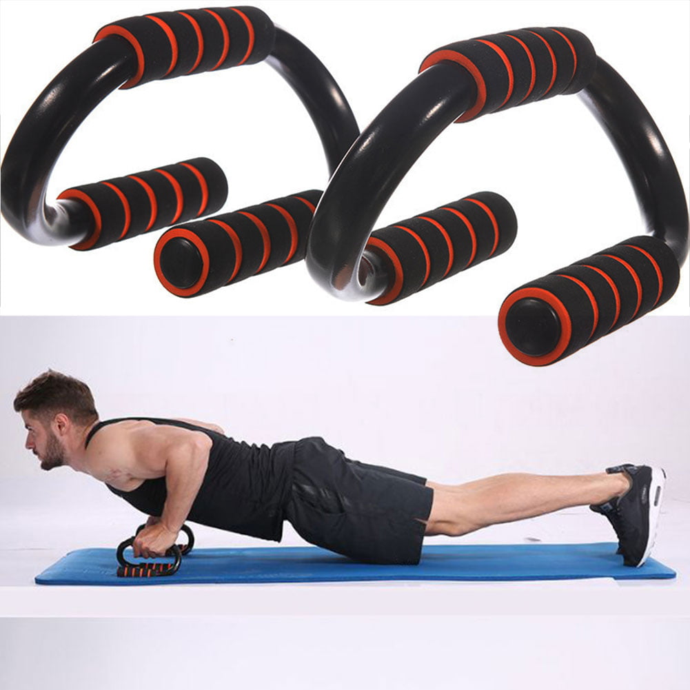 Black with Orange Detail Foam Handles. We R Fitness Press Up Foam Grip Push Up Bars Push Up Bar Set with Foam Handle Grips Achieve The Perfect Push Ups with these S-Shaped Home Gym