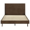 thumbnail image 4 of Glenwood 48-inch Queen Platform Panel Bed Warm Brown, 4 of 10