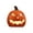 A001- A, variant on Light-Up Jack-O'-Lantern Pumpkin Decoration with Carved Face, 1 Piece, Orange Plastic, for Outdoor Porch, Halloween Prop