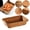 Coffee, variant on 2Pcs Woven Breads Baskets, Wicker Bread Basket, Oval Small Fruit Baskets Stackable Plastic Wicker Baskets for Serving Vegetables, Kitchen, Restaurant, Outdoor, Imitation Rattan(Brown*2)