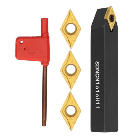 

5pcs SDNCN-1616H11 Tool Holder and DCMT11T304 Blade Set CNC Turning Tool Lathe Turning Tool Holder for Machining Steel Parts and Stainless Steel