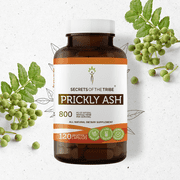 Secrets Of The Tribe Prickly Ash Capsules Dietary Supplement, Natural Herbal Capsules for Digestive Support, Prickly Ash (Zanthoxylum Clava-herculis) Dried Bark, 120 Capsules