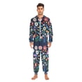 thumbnail image 3 of FORMRS Onesies Pajama for Adults Unisex Hoodie Winter Jumpsuit One Piece Sleepwear, Sizes S-2XL, Bloom Flowers, 3 of 7