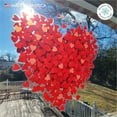 thumbnail image 5 of Window Flakes Reusable Valentine Decoration Heart of Hearts Vinyl Window Cling (Peel & Cling). Made in America. (Medium), 5 of 9