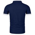 thumbnail image 7 of Yungyresw Polo Shirt for Men Slim Fit Short Sleeve Polo Contrast Trim Button Placket T-Shirt for Summer Wear Casual, 7 of 7