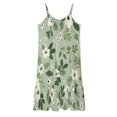 HANSHBDB Pastel Green Ditsy938 Women's Maxi Summer Dress , Loose