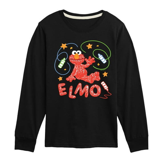 Sesame Street - Scribble Elmo - Toddler and Youth Long Sleeve T-Shirt