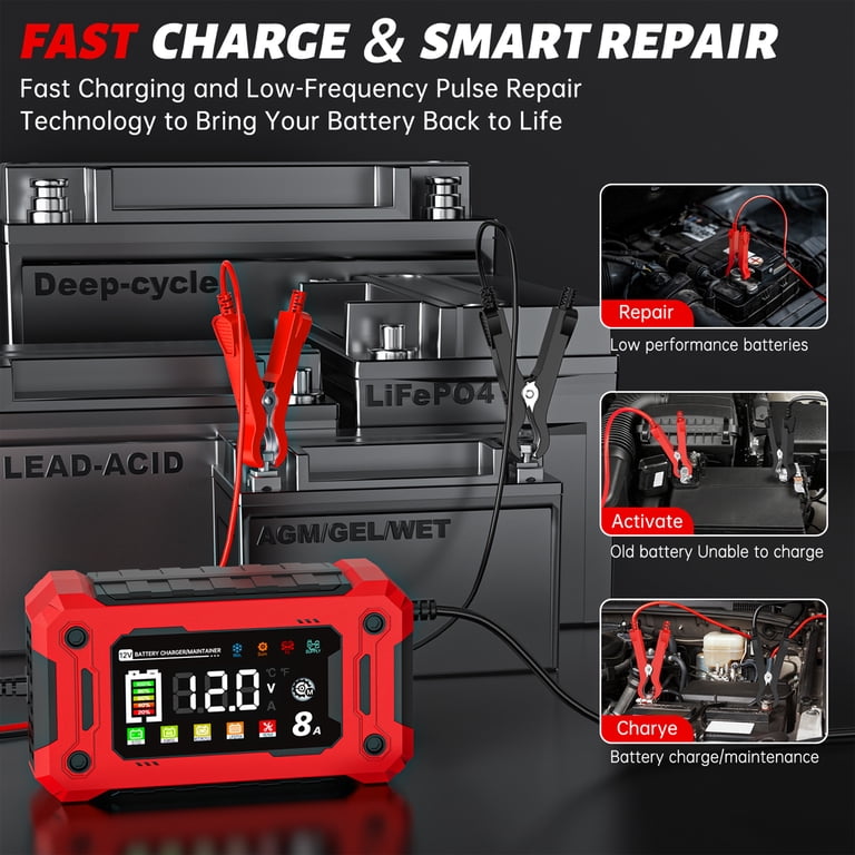 12V Smart Battery Charger with Temperature Compensation photo 4