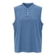 thumbnail image 3 of Ceisia Men's Relaxed Fit Henley Neck Sleeveless Tank Top with Chest Pocket for Casual Daily Wear Blue XXL Gifts, 3 of 5