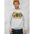 thumbnail image 3 of With God All Things Are Possible Easter Matthew 19:26 Christian Bible Verse Crewneck Sweatshirt, M, White, 3 of 5