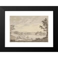 thumbnail image 2 of Erik Pauelsen 14x11 Black Modern Framed Museum Art Print Titled - View of Naesse Castle with Lake Fureso from the West (ca. 1780-84), 2 of 5