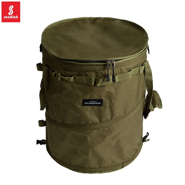 Hugtrwg SUNDICK 62L Bolsas Almacenamiento Plegables para Acampar Cubo para Exteriores (Verde Militar)