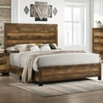 thumbnail image 3 of ACME Morales Eastern King Bed in Rustic Oak, 3 of 4