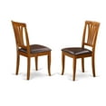 thumbnail image 4 of East West Furniture 5-Piece Dining Room Table Set-Finish:Saddle Brown,Number of Items:5,Shape:Oval,Style:Leather Seat, 4 of 6