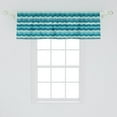 thumbnail image 2 of Ambesonne Abstract Window Valance, Ocean Waves Aquatic, 54" X 18", Turquoise Teal Blue, 2 of 3