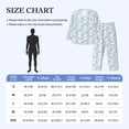 thumbnail image 4 of Salouo Cute Cat Print Button-Front Long Sleeve Pajama Set for Men, Soft 2Pjs Men's Long Sleeve Sleepwear-Small, 4 of 7