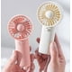 thumbnail image 4 of Dry battery small fan small fresh student dormitory portable outdoor portable lanyard mini handheld small fan White, 4 of 4