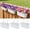 White, variant on White 3-Pack 16 Inch Adjustable Hanging Metal Rail Planter Boxes for Balcony Deck Porch Fence