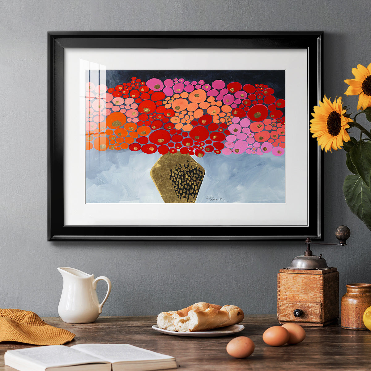 Red Poppies II Premium Framed Print - Ready to Hang
