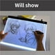 thumbnail image 3 of Matsuzay Escritorio de escritura de Anime, plataforma de visualización translúcida, estación de copia, tablero emisor de luz pinturas No.1, 3 of 6