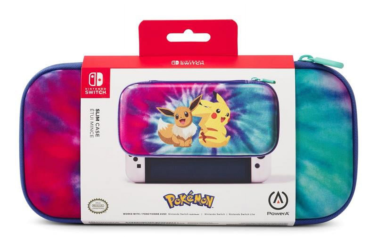 PowerA Slim Case Tie-Dye Pikachu & Eevee Nintendo Switch photo 1