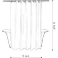thumbnail image 4 of Merry Christmas Snowflake Shower Curtain Set, Happy Holiday Winter Teal Bathroom Decorative Winter Waterproof Fabric 71x71 Inch with 12 Hooks, 4 of 6