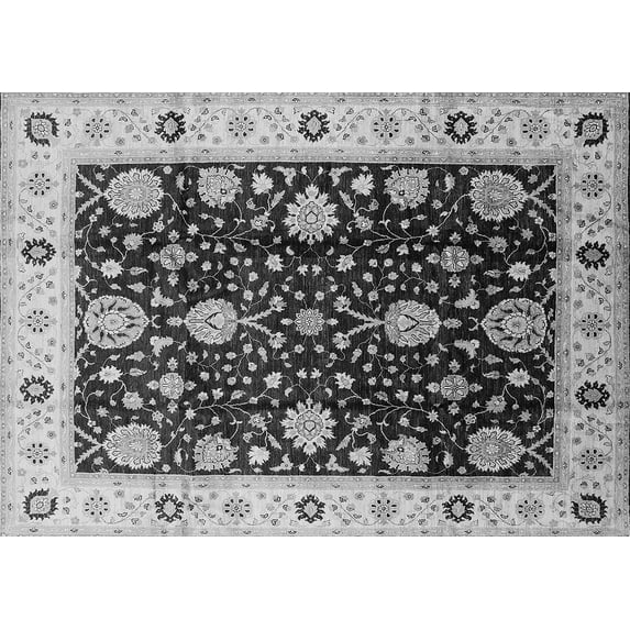 Ahgly Company Indoor Rectangle Oriental Gray Traditional Area Rugs, 2' x 5'