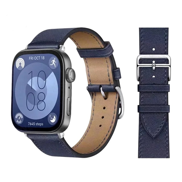 Correa De Cuero Para Huawei Fit 3 Y 4 + Hebilla + 1 Mica