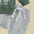 thumbnail image 6 of Gubotare Toddler Outfits for Boys Winter Toddler Baby Boy Fall Clothes Crew Neck Long Sleeve Sweatshirt Pants 2 Pcs Outfits Size 6 12 Months (Green,6-12 Months), 6 of 7