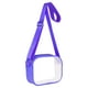 thumbnail image 3 of Bolsa de maquillaje transparente bandolera roja para conciertos, eventos deportivos, festivales, 3 of 5