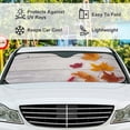 thumbnail image 5 of GZHJMY Car Front Windshield Sunshade UV Heat Protection, Foldable Auto Windshield Sun Visor for Sedan SUV Truck Summer Fruits on the Beach, Car Sunscreen51x27.5inch Keep Vehicle Cool, 5 of 6