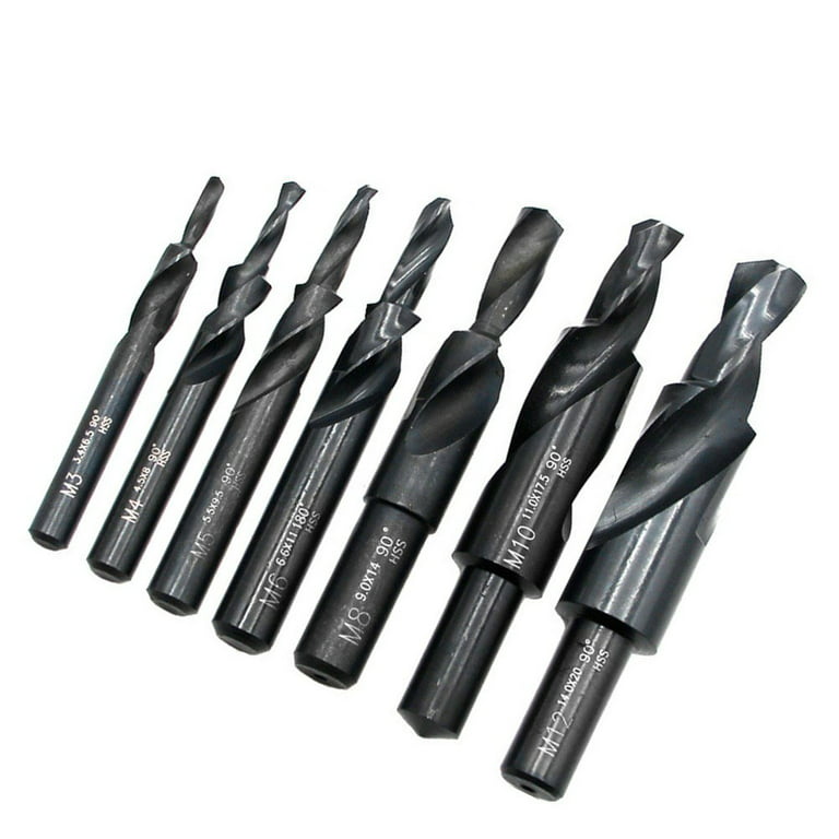 M6*180 Degree HSS Counterbore Spiral Step Drill Bit For Metal